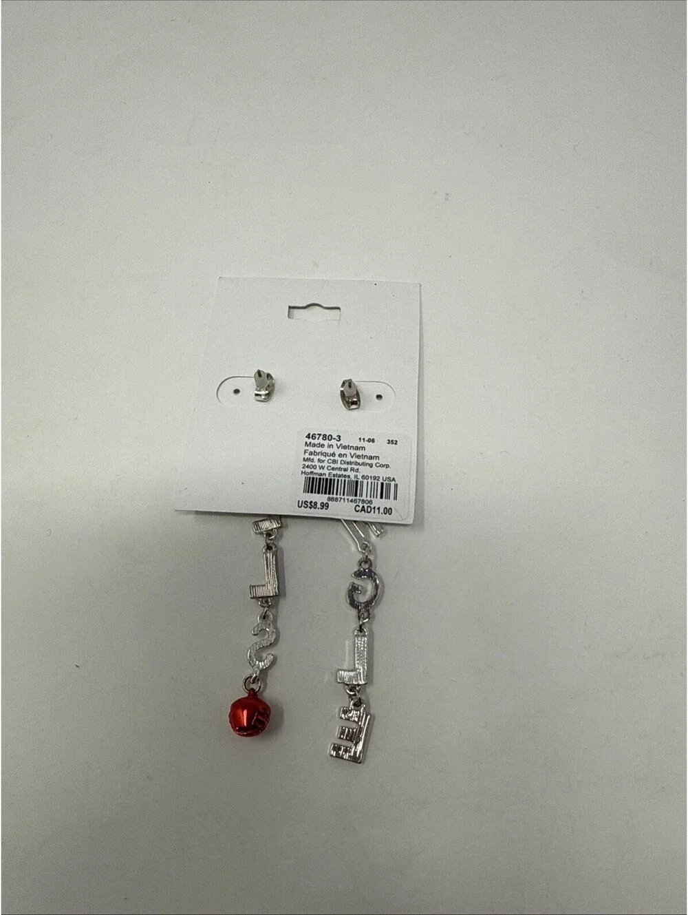 Claire’s Jungle Bells Earrings Christmas With Little Bell
